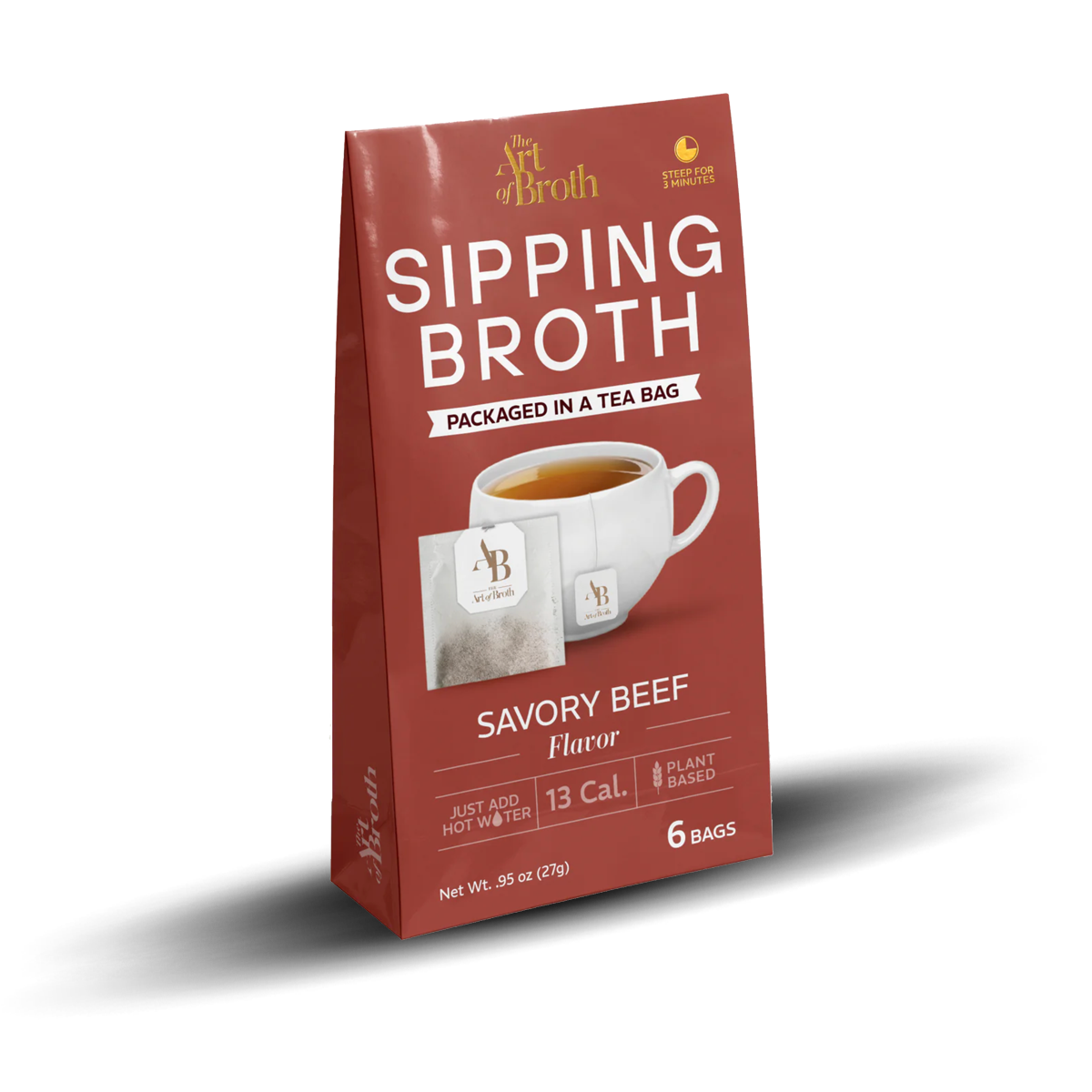 The Art of Broth: Classic Beef Sipping Broth, 6 Packets