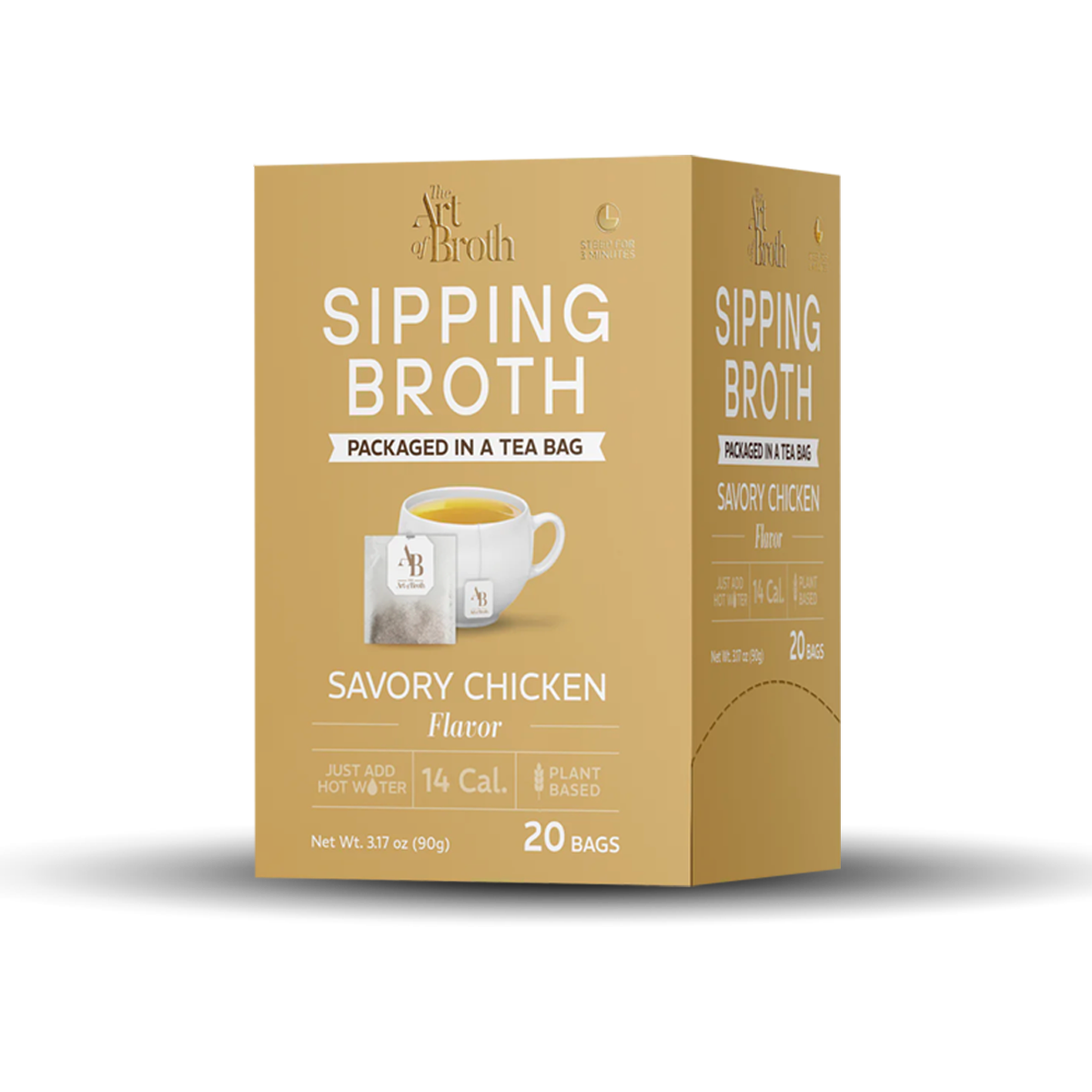 The Art of Broth: Savory Chicken, 20 Packets