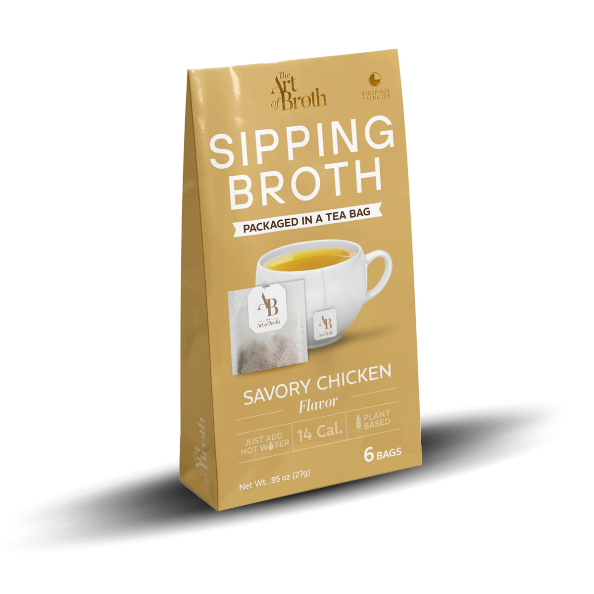 The Art of Broth: Savory Chicken Sipping Broth, 6 Packets